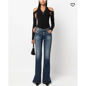 DIESEL 1969 D-Ebbey 09G92 Slim Fit Low Waist Bootcut Jeans Size 30